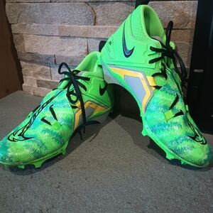 Nike Alpha Menace Pro 3 Football Cleats Size 12 Neon Green Yellow Black